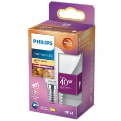 Hot Philips Kerte & Luster LED pære 40W E14 varmt skær