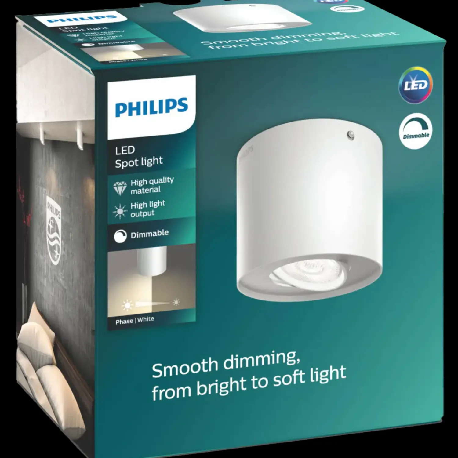 Philips Loftlamper^Phase spot 4,5W hvid