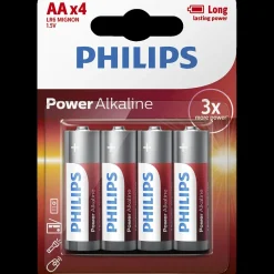 Clearance Philips Power alkaline LR6/AA batteri 4 stk.