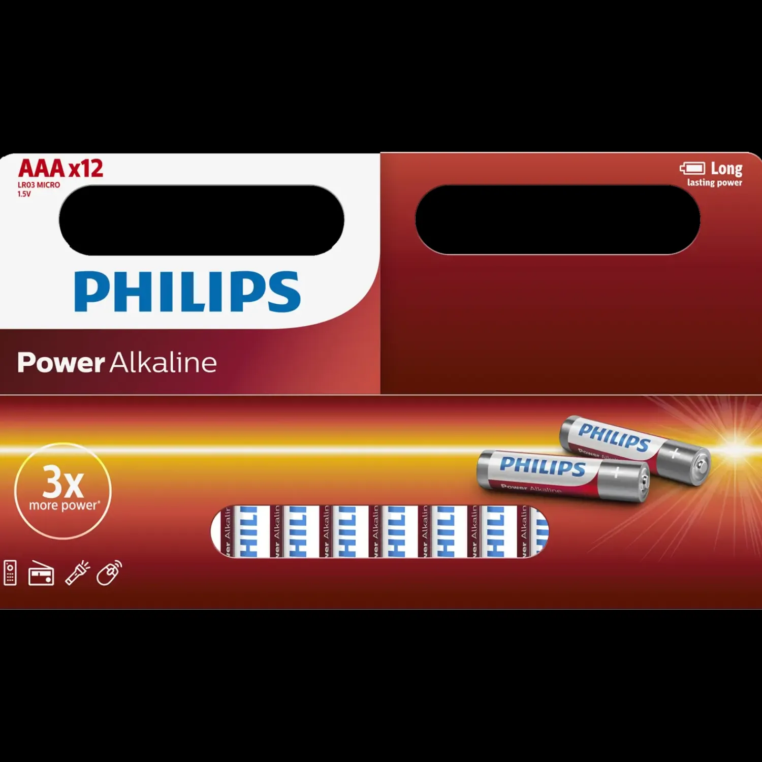 Hot Philips Power Alkaline LR03/AAA batteri 12 stk.