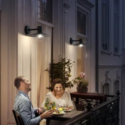 Sale Philips Skua udendørs væglampe sort