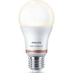 Online Philips Smart Wiz white LED pærer E27 8,5W standard mat 2 stk