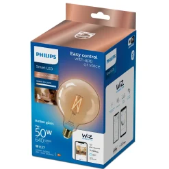 Philips Smart Wiz E27 Pærer^white LED pære E27 6,7W stor globe guld