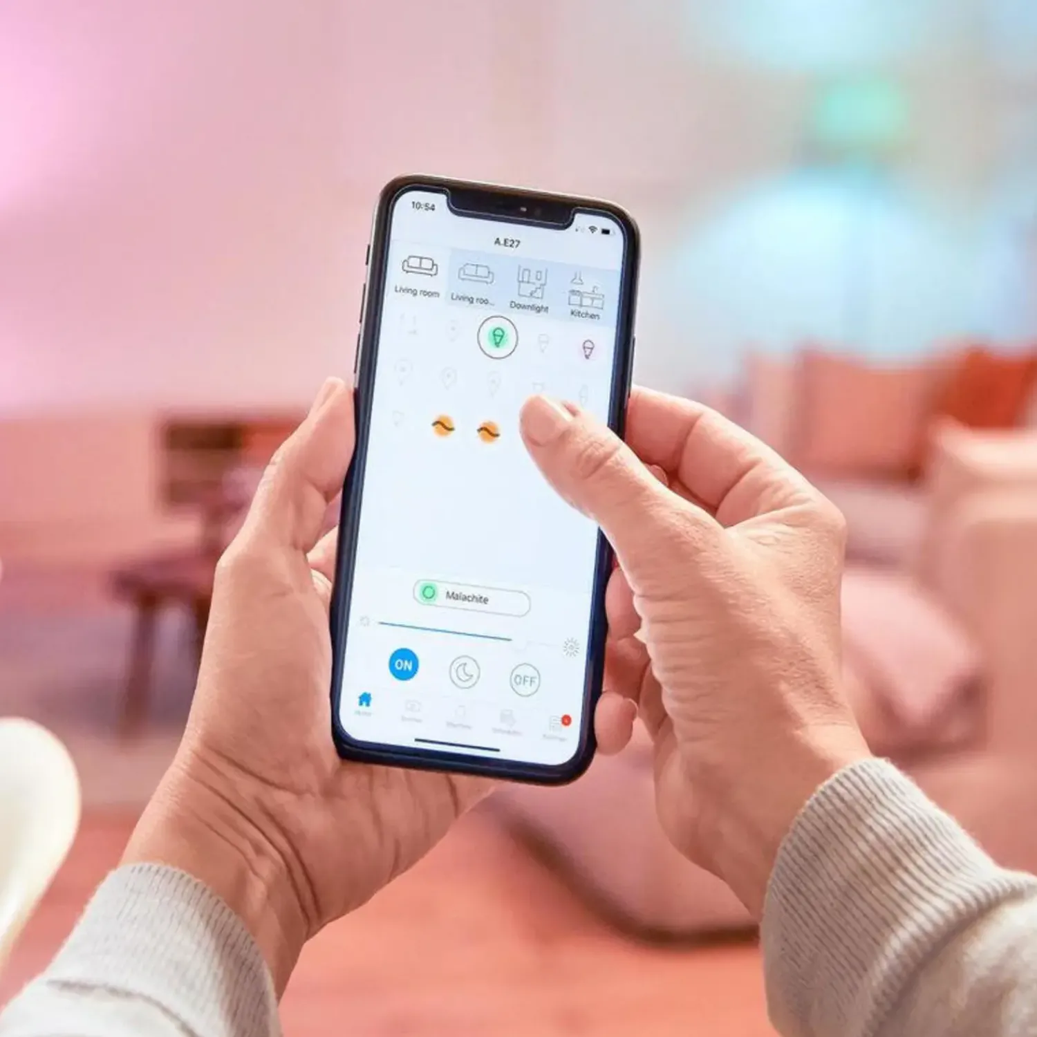 Clearance Philips Smart Wiz white LED pære E14 4,6W kerte mat