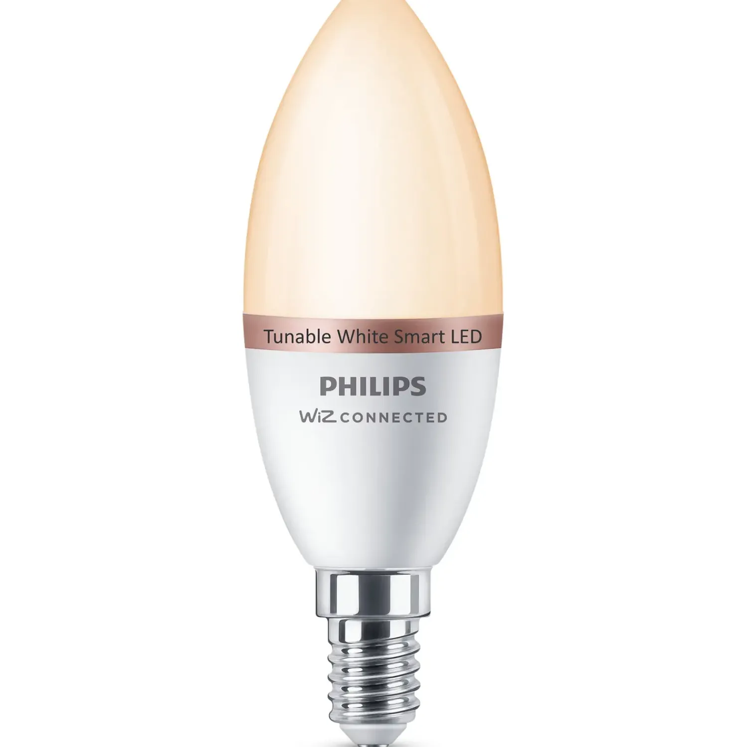 New Philips Smart Wiz white LED pære E14 4,6W kerte mat