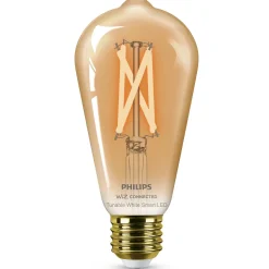 Sale Philips Smart Wiz white LED pære E27 6,7W edison guld