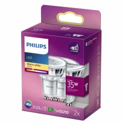 Philips Gu10 Spots^Spot LED pære GU10 35W 2 pack