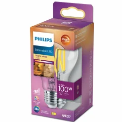 E27 Pærer^Philips Standard LED pære 100W E27 klar