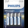 Philips Batterier^Ultra Alkaline LR6/AA batteri - pk. á 4 stk.
