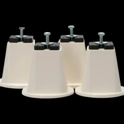 Clearance Plastfødder til varmepumpe med 50 mm bolte, Ø 105 mm