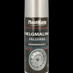 Plasti-Kote Spraymaling^fælgmaling metallic sølv 400 ml