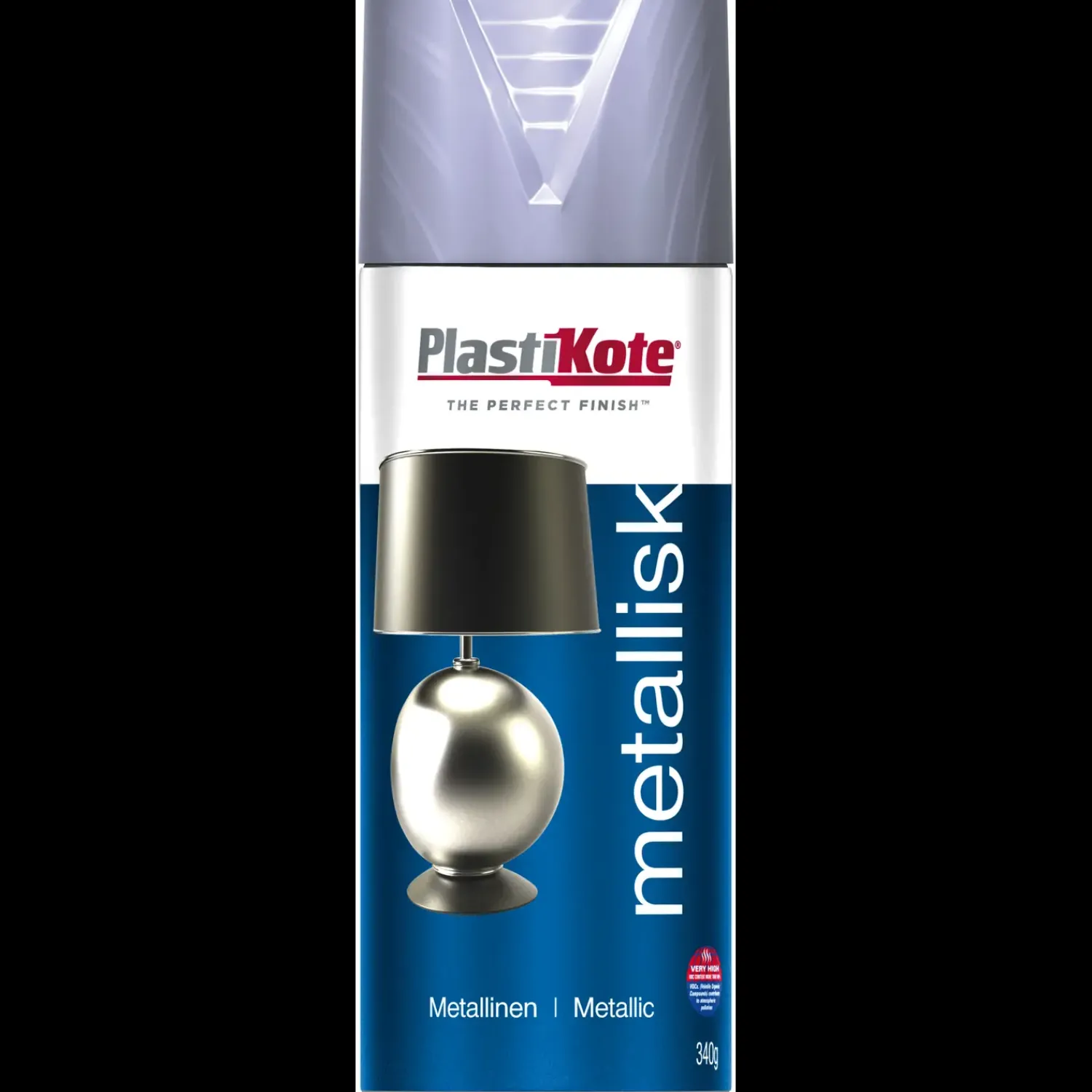 Plasti-Kote Spraymaling^metal 451 spraymaling sølv 400 ml