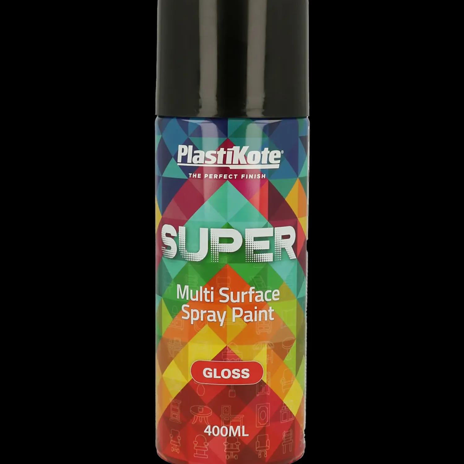 Outlet Plasti-Kote PK super blank sort 400 ml