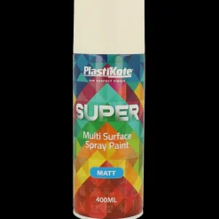 Plasti-Kote Spraymaling^PK super mat hvid 400 ml