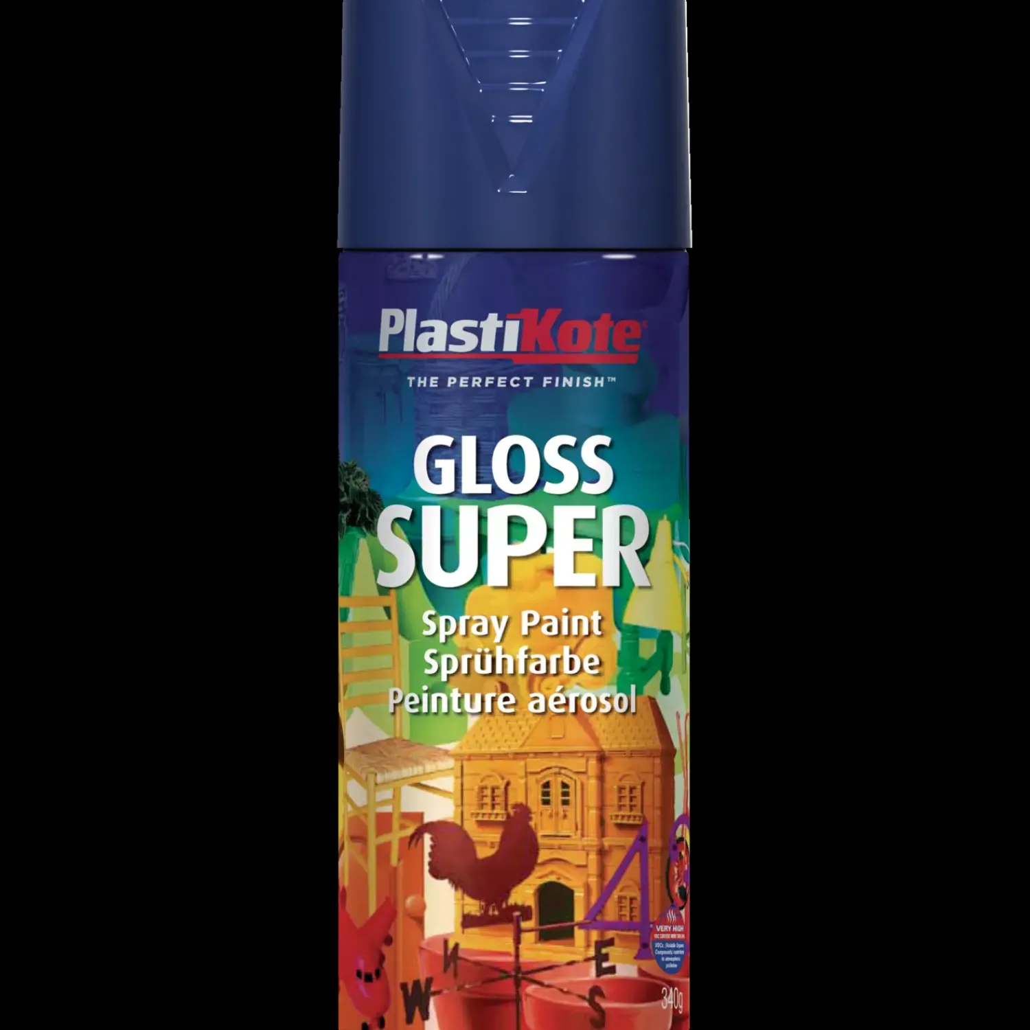 Plasti-Kote Spraymaling^super marine blå 400 ml