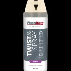 Plasti-Kote Spraymaling^twist spraymaling 400 ml satin hvid