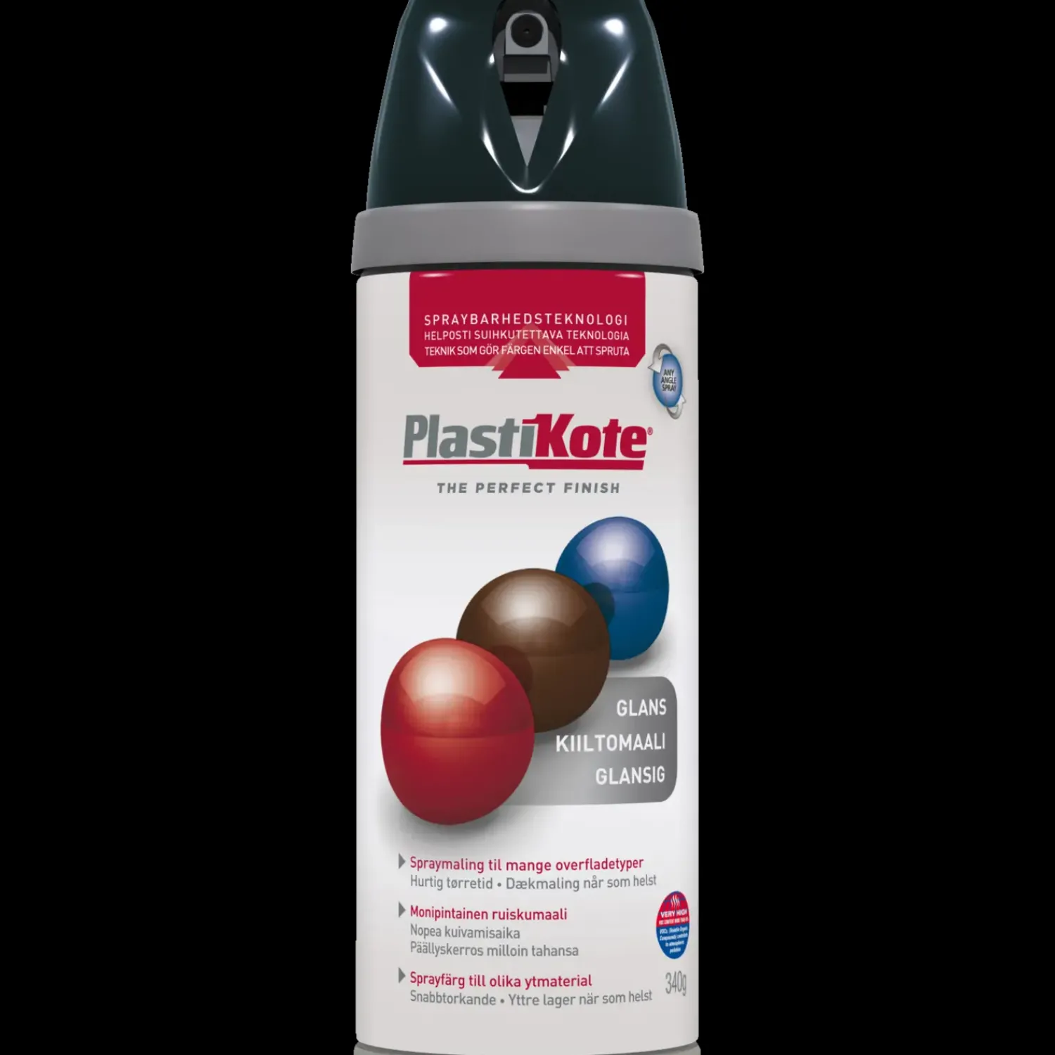 Discount Plasti-Kote twist spraymaling 400 ml blank sort