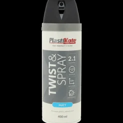 Clearance Plasti-Kote twist spraymaling  400 ml mat sort