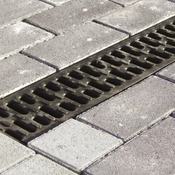 Hot Plastmo Hexaline rende+rist sort 1000 mm