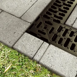 Hot Plastmo Hexaline rende+rist sort 1000 mm