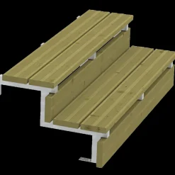 Plus Trapper Og Lemme^34,2° Trappevange 2 trin m/beslag Trindybde 28 cm