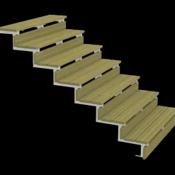 Plus Trapper Og Lemme^34,2° Trappevange 7 trin m/beslag Trindybde 28 cm