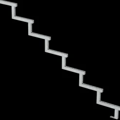 Plus Trapper Og Lemme^34,2° Trappevange 7 trin m/beslag  Trindybde 28 cm