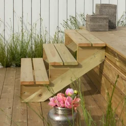 Plus Trapper Og Lemme^34,2° Trappevange 3 trin m/beslag Trindybde 25 cm