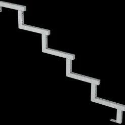 Discount Plus 34,2° Trappevange 5 trin m/beslag  Trindybde 28 cm