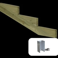 Plus Trapper Og Lemme^19º Trappevange 3 trin m/beslag Trindybde 39 cm