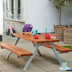 Hot Plus Alpha Junior Bord/Bænkesæt 118 cm sort