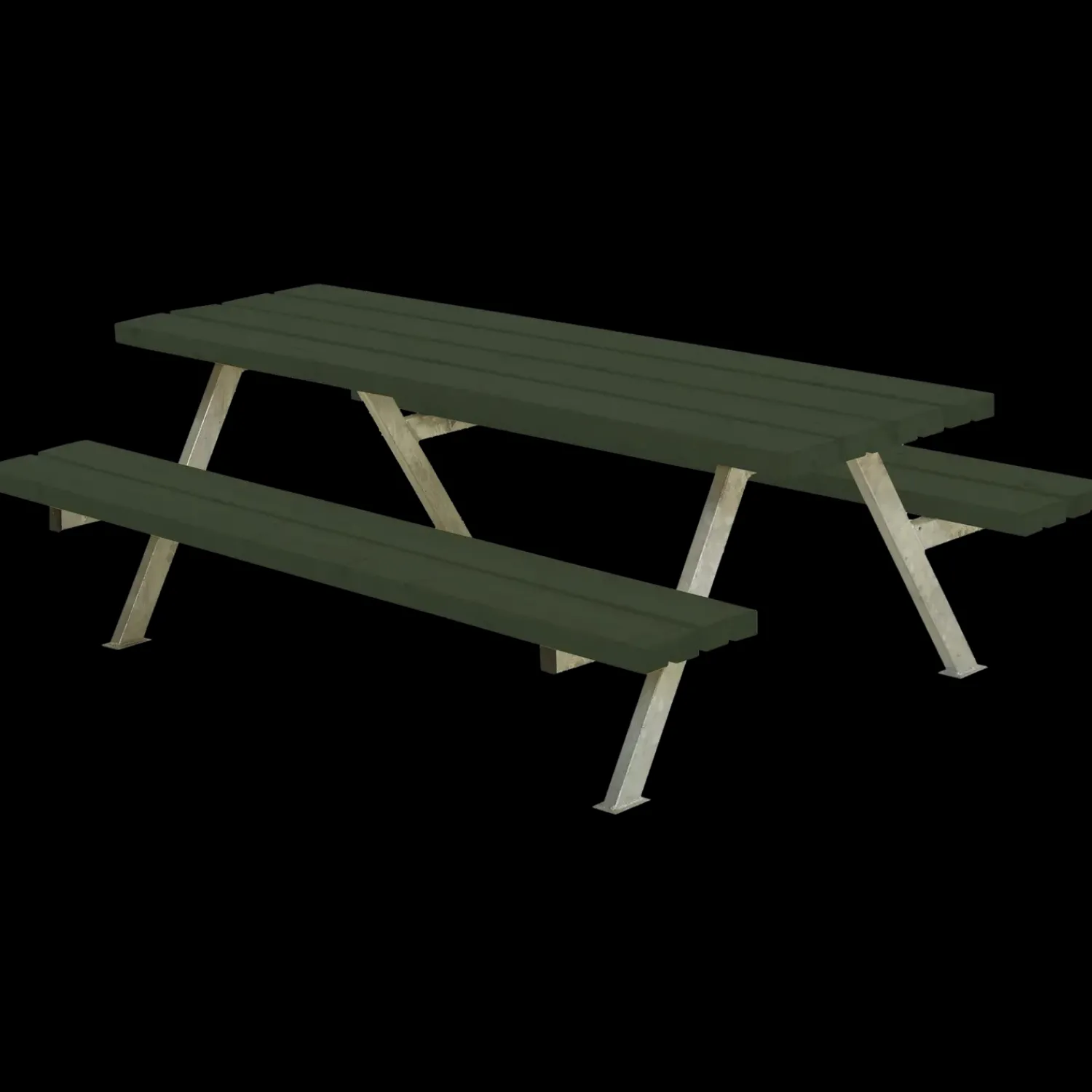 Plus Bord- Og Bænkesæt^Alpha Junior Bord/Bænkesæt 177 cm Grøn