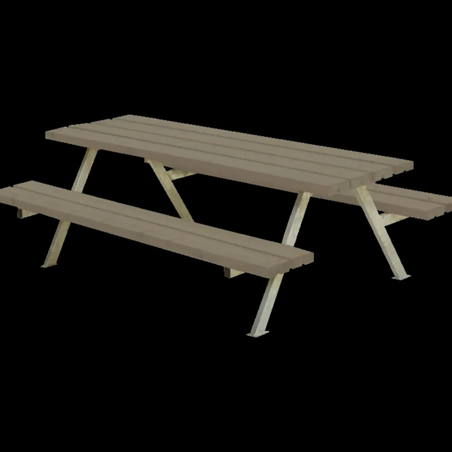 Plus Bord- Og Bænkesæt^Alpha Junior Bord/Bænkesæt 177 cm sort