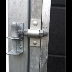 Plus Havelåger^Artura dobbeltlåge m/stålstolpe højrehængt 197x175 cm skifergrå