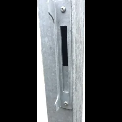 Discount Plus Artura dobbeltlåge m/stålstolpe venstrehængt 197x135 cm skifergrå