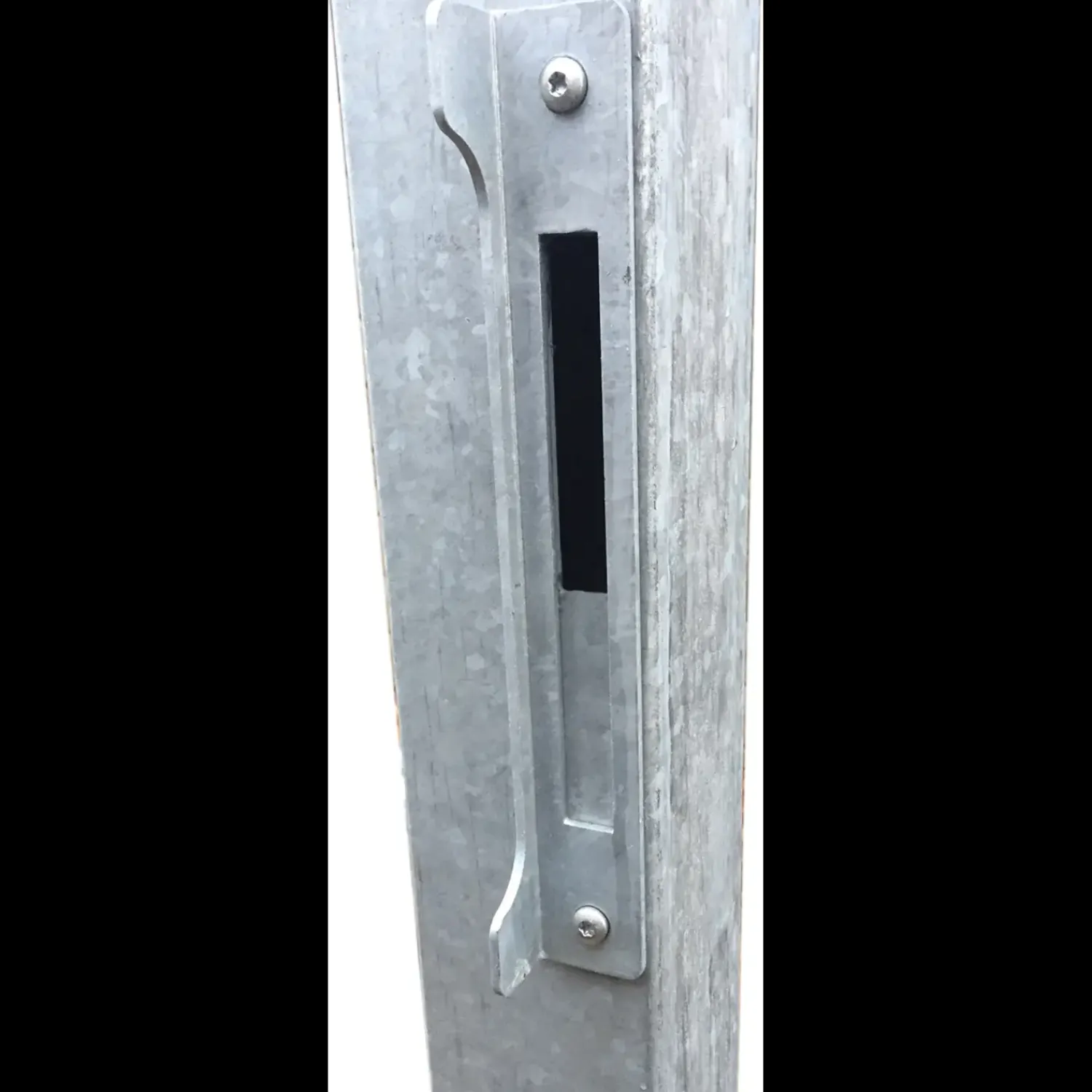 Discount Plus Artura dobbeltlåge m/stålstolpe venstrehængt 197x135 cm skifergrå