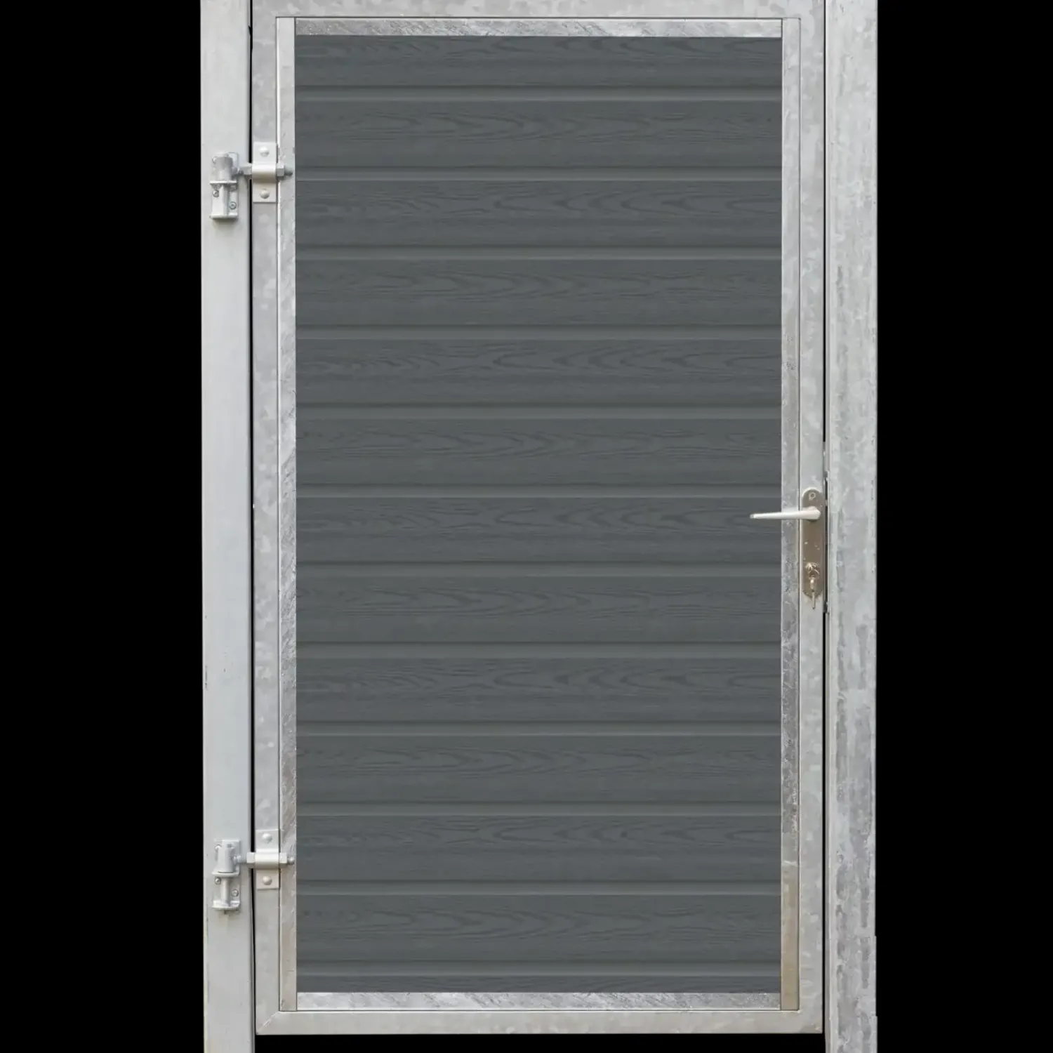 Plus Havelåger^Artura komposit emkeltlåge 115×175 cm venstrehængt m/stolper til nedstøbning