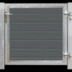 New Plus Artura komposit enkellåge 115×95 cm højrehængt m/stolper til nedstøbning