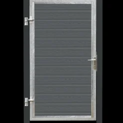 Sale Plus Artura komposit enkeltlåge 115×175 cm venstrehængt m/gråsorte stolper til nedstøbning