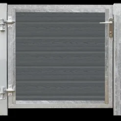 Plus Artura komposit enkeltlåge 115×95 cm venstrehængt m/stolper til nedstøbning