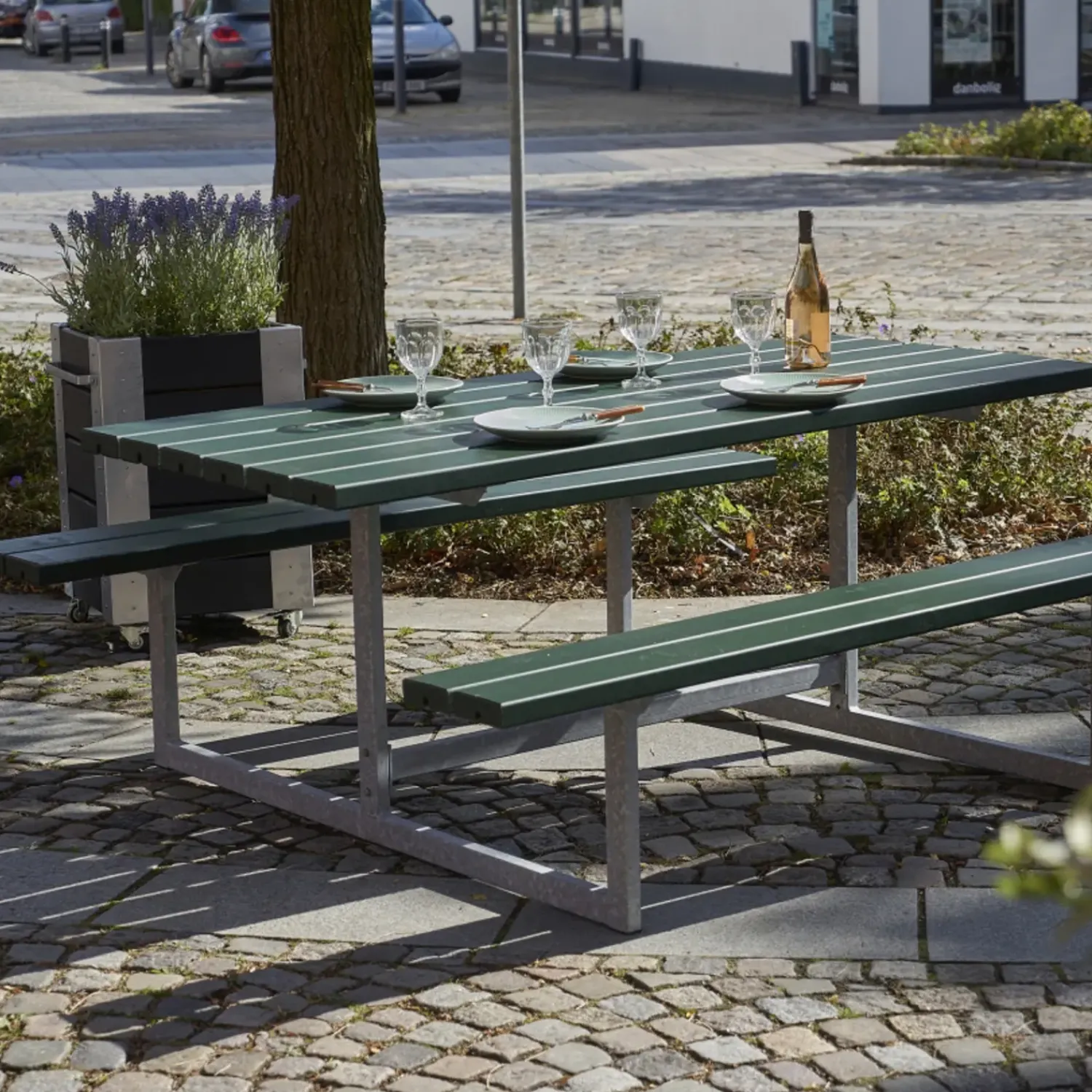 Online Plus Basic bord/bænkesæt 177 cm trykimp