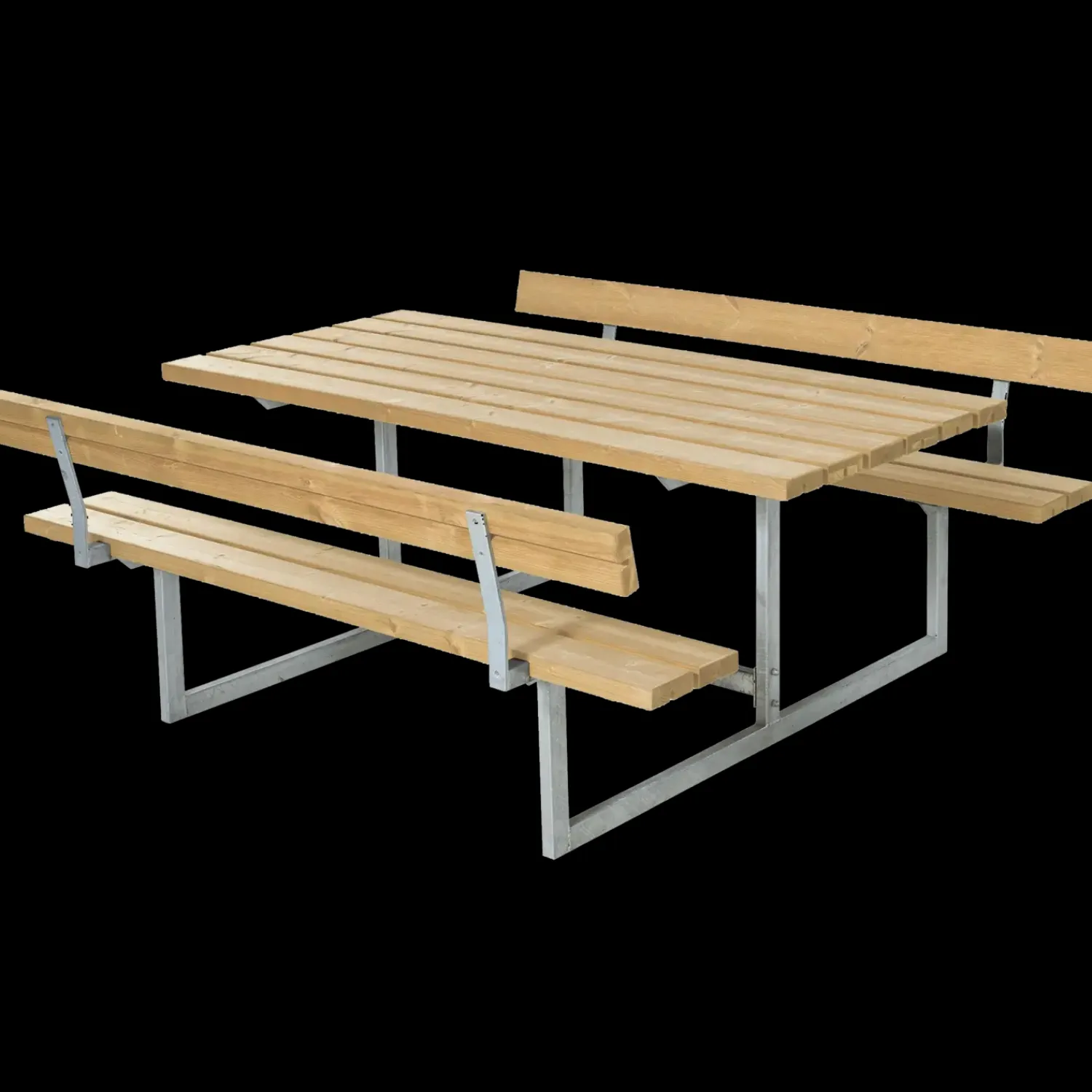 New Plus Basic Bord/Bænkesæt m/2 ryglæn 177 cm ThermoWood®