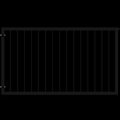 Clearance Plus Basic bred låge 150x85 cm sort