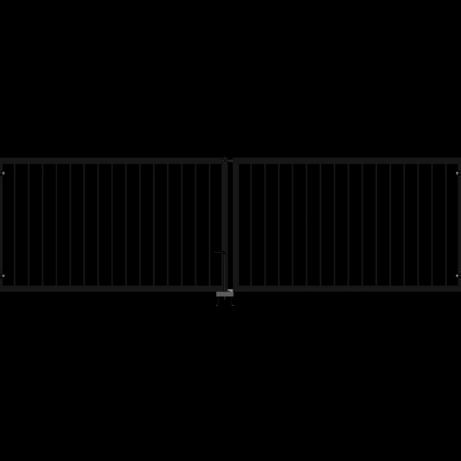 Online Plus Basic dobbeltlåge 300x85 cm sort