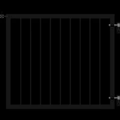 Plus Basic enkeltlåge 100x85 cm sort