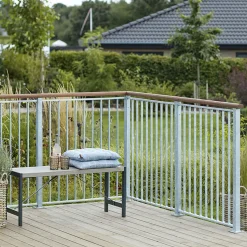 Plus Stål- Og Glashegn^Basic Gelændersystem 90x98 cm Varmgalv.