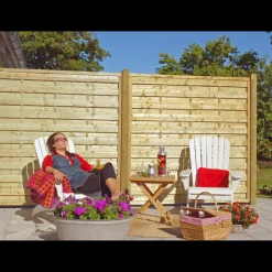 Plus Træhegn^Bergen hegn 180x150 cm trykimprægneret