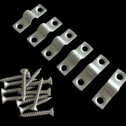 Plus bøjlebeslag t/stålespalier 6 stk varmgalvaniseret