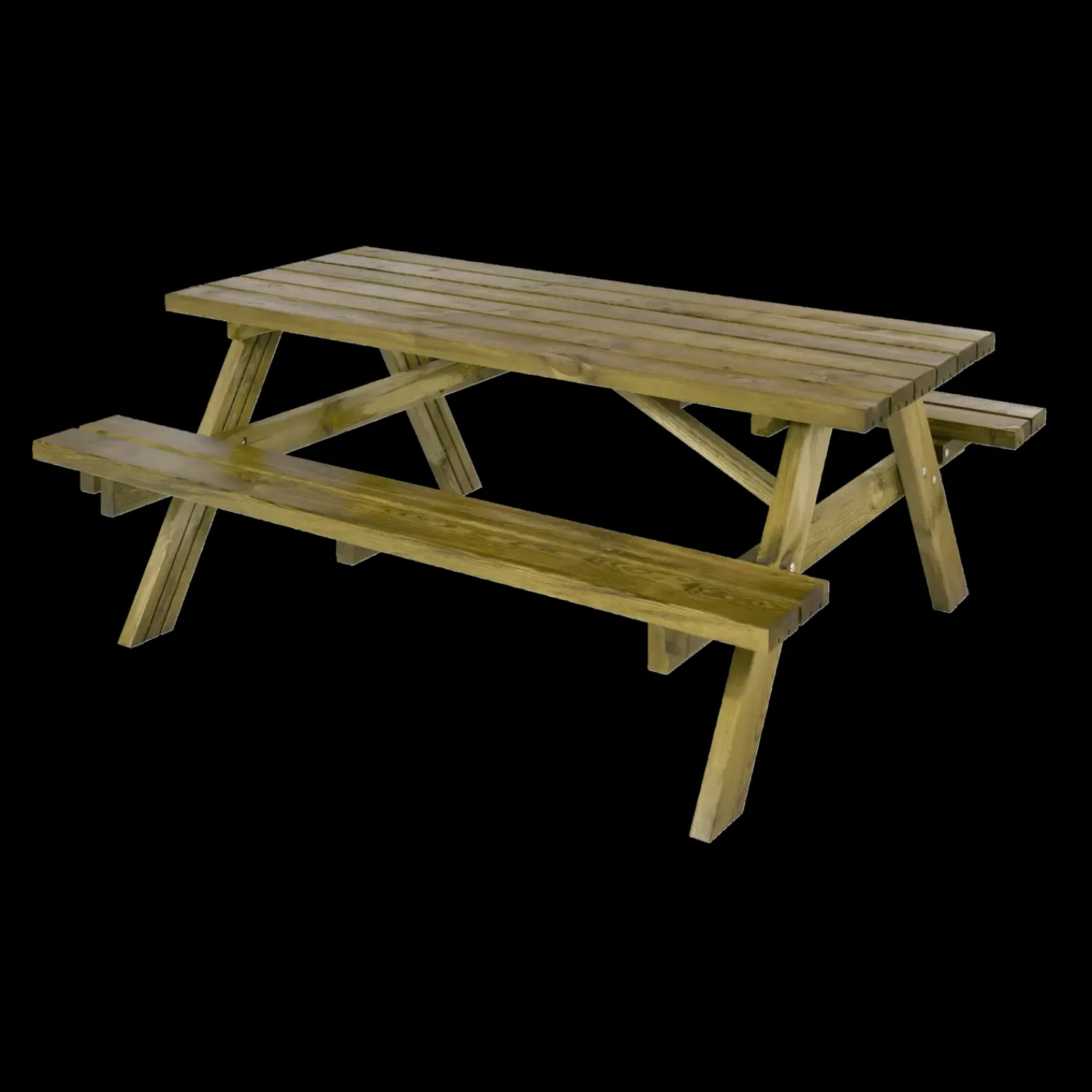 Online Plus bord- og bænkesæt trykimprægneret A/B, 177 cm