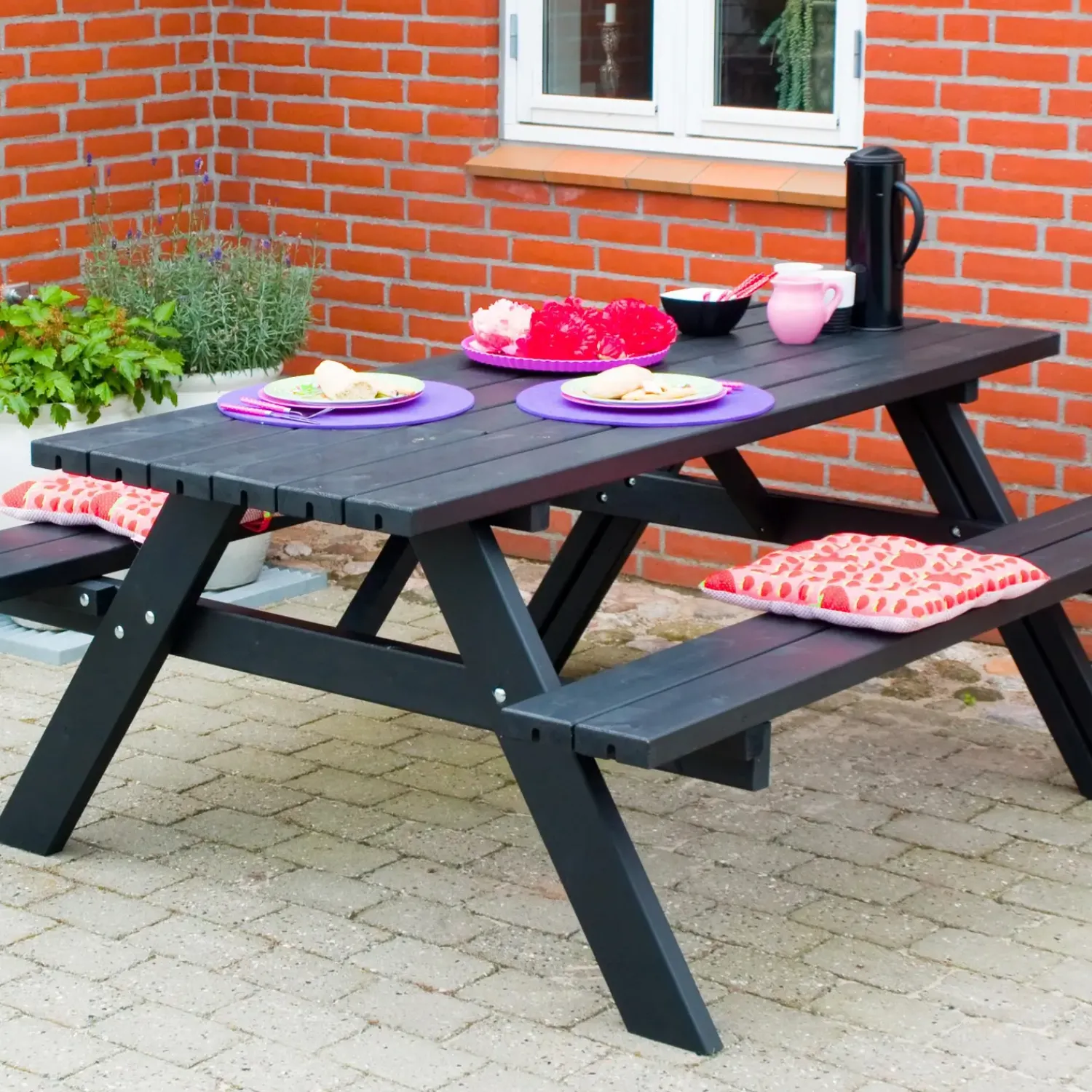 Online Plus bord- og bænkesæt trykimprægneret A/B, 177 cm